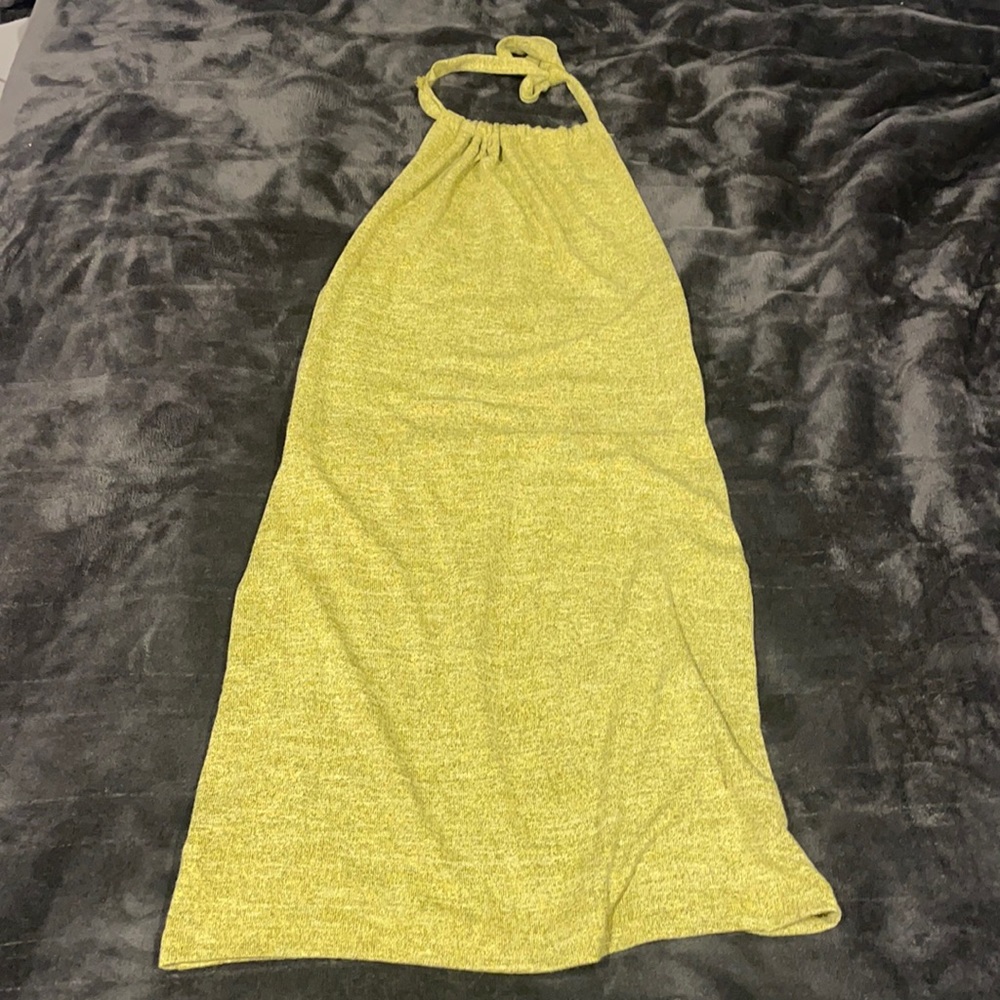 brand new shein size small green halter dress